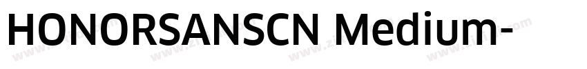 HONORSANSCN Medium字体转换